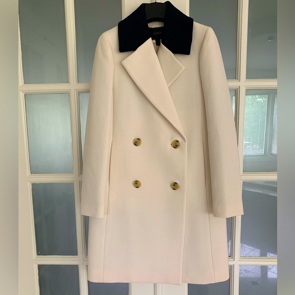 Arianna Coat in Double Cloth Italian Wool, 0